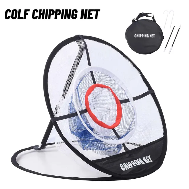 Składana siatka do ćwiczeń golfowych do ćwiczeń w pomieszczeniach i na zewnątrz, do ćwiczeń w terenie i na zewnątrz. Przenośne akcesoria do treningu golfowego