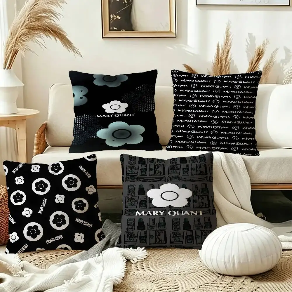 Fashion M-Mary-Q-Quant Pillow Gift Home Office Decoration Bedroom Sofa Car Cushion Cover case 45x45