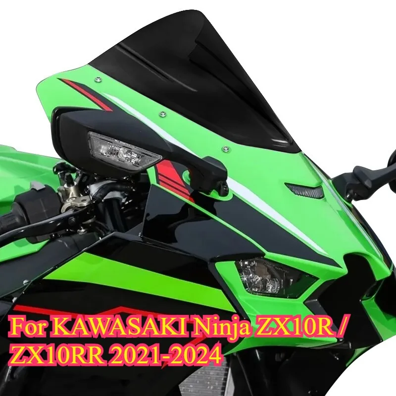 

1PC Motorcycle Windshield for Kawasaki Ninja ZX10R ZX-10R 2021-2024 Wind Screen Double Bubble Fairing Windscreen Accessories
