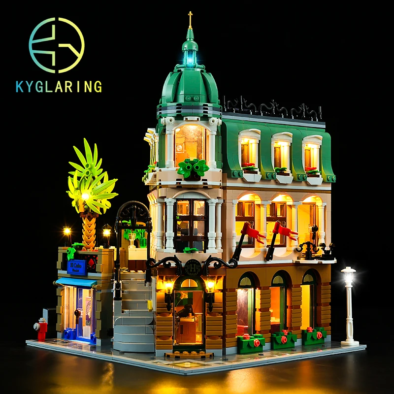 Kyglaring Led Lighting Set DIY Toys for Creator Expert 10297 Boutique Hotel Collectible Toys Lamp Kit(Only Light Kit Included)