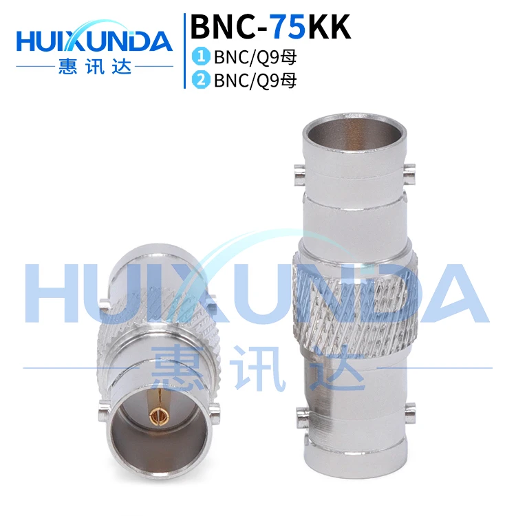 BNC-75KK BNC female to female 75 Euro BNC75 Euro direct pass BNC-KK75 Ohm, Huixunda connector