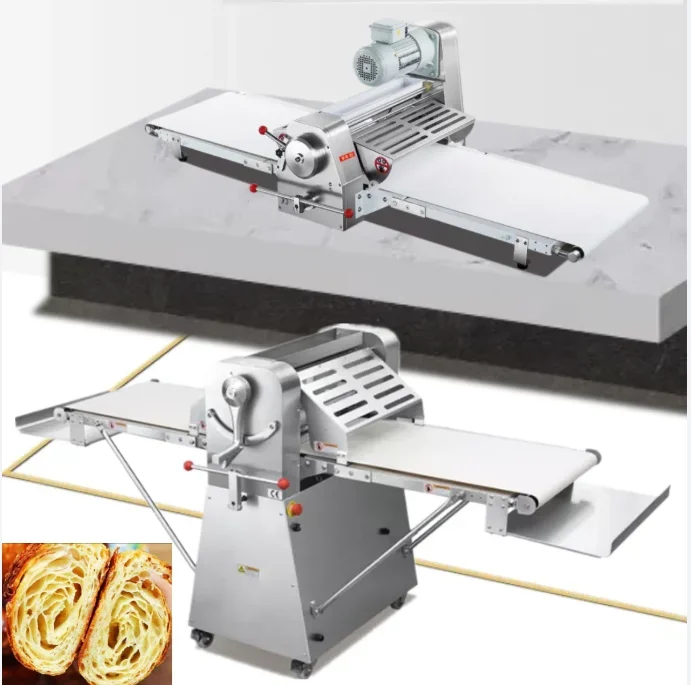 Electric croissant laminoir patisserie 520 bread baklava used puff pastry dough sheeter laminating sheeting rolling machine 220v