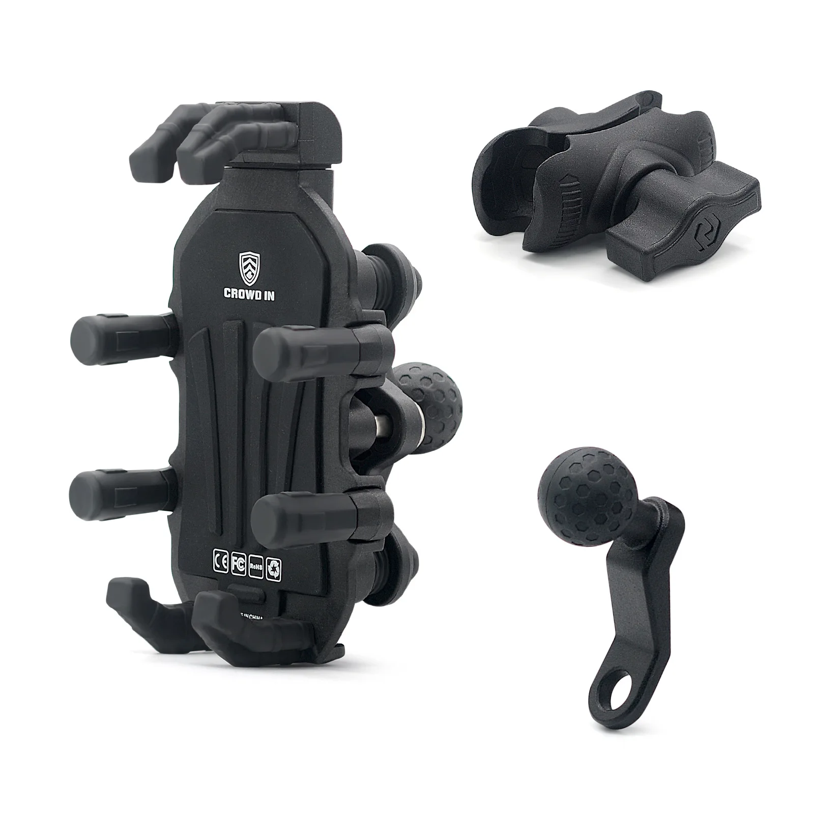 Motorcycle Aluminum Alloy Upgraded Shockproof Mountain Bike Phone Holder