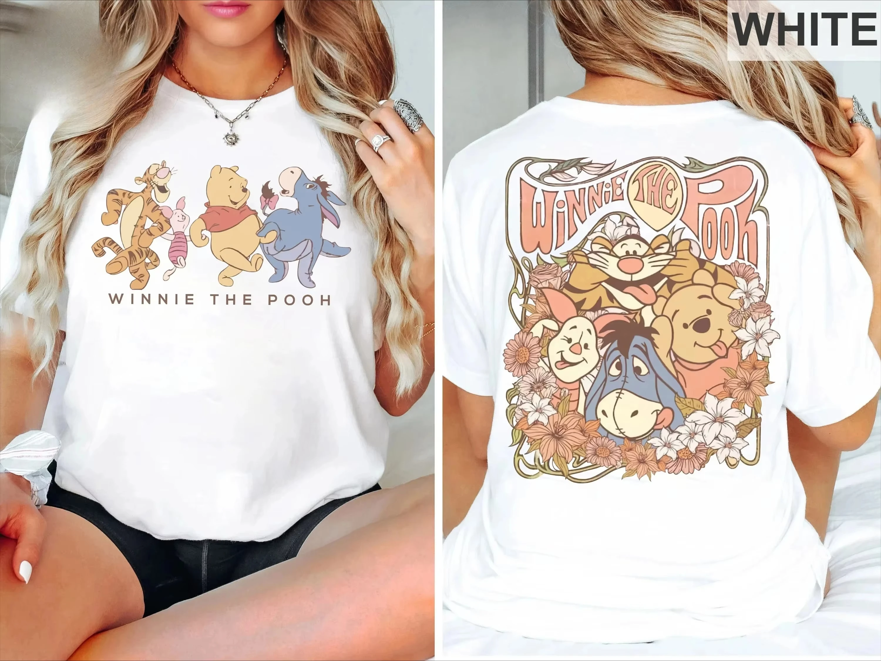 2026 Kinder _Winnie The Pooh_ Mehrfarbig Bedrucktes Lässiges Bequemes T-Shirt - Geeignet für Jungen und Mädchen im Sommer – Detail 4