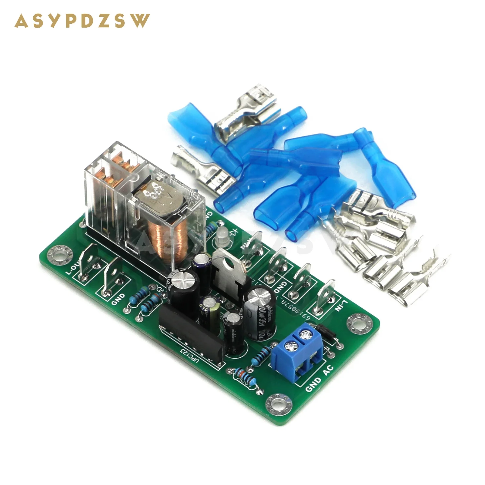 ASYPDZSW SPK-01 MINI-Stereoverstärker, Lautsprecherschutz, DIY-Kit/fertige Platine (kann AC oder DC 12 V IN sein)