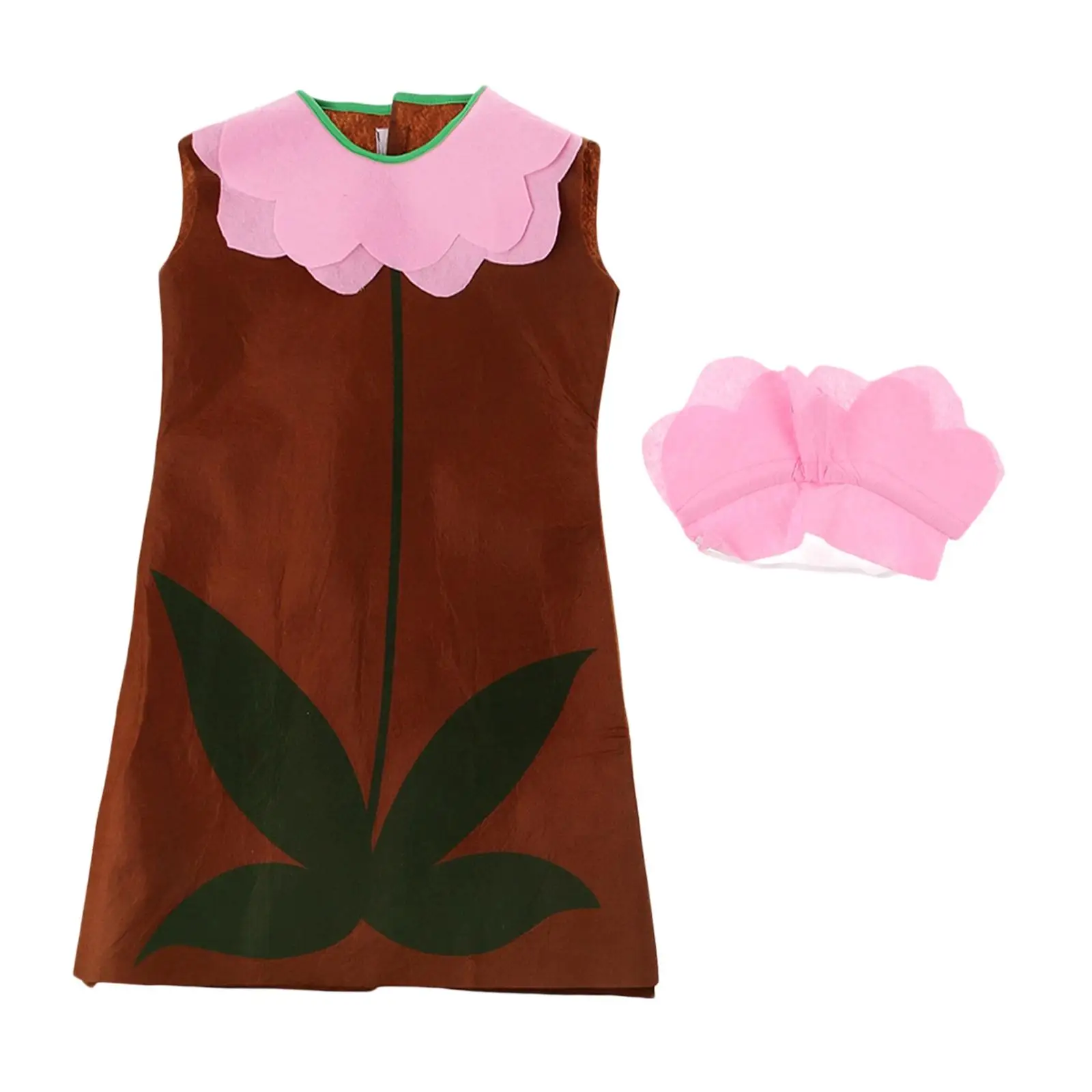 

Flower Costume Artistic ,Easy Wear, Versatile Stage Accessories Ideal Gift Delightful Role Play Activities Dress up
