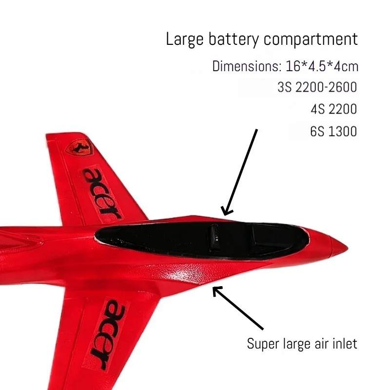 EPO Viper V9 64mm EDF Jet RC Airplane Kit Fixed Wing Fighter Model Remote Control Aircraft DIY Assembly Toy for Adults