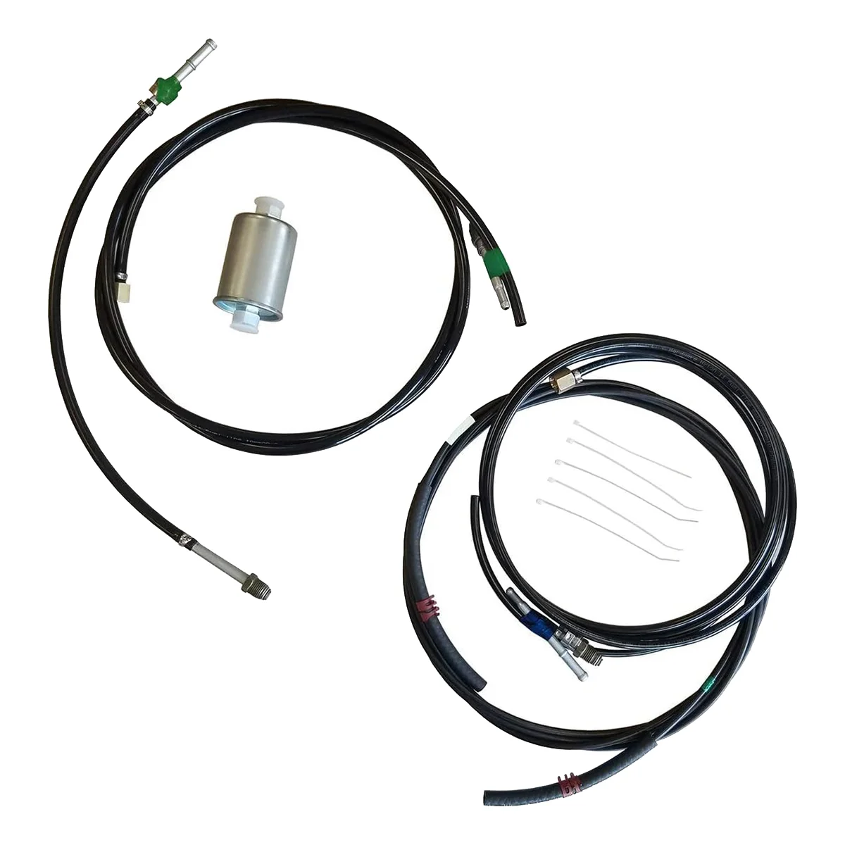 

Fuel Line Kit Nfr0013R for 1988-1997 Gas Trucks Complete Nylon Fuel Line Replacement Kit