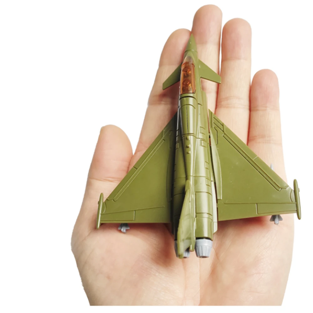 Mini Puzzle Toys 1/140 Scale EF-2000 Eurofighter Typhoon Fighter Assembly Building Model  for Military Fans Children\'s Gift