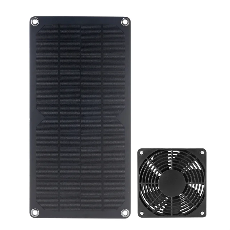 10W Solar Panel Exhaust Fan Air Extractor for Office Outdoor Dog Chicken House Greenhouse Waterproof Solars Plate Power Fans