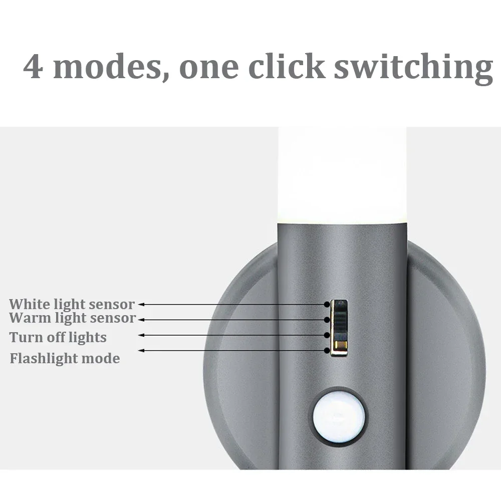 Xiaomi LED Night Light With Motion Sensor USB Rechargeable Magnetic Wall Lamp For Bedroom Bedside Table Room Decoration