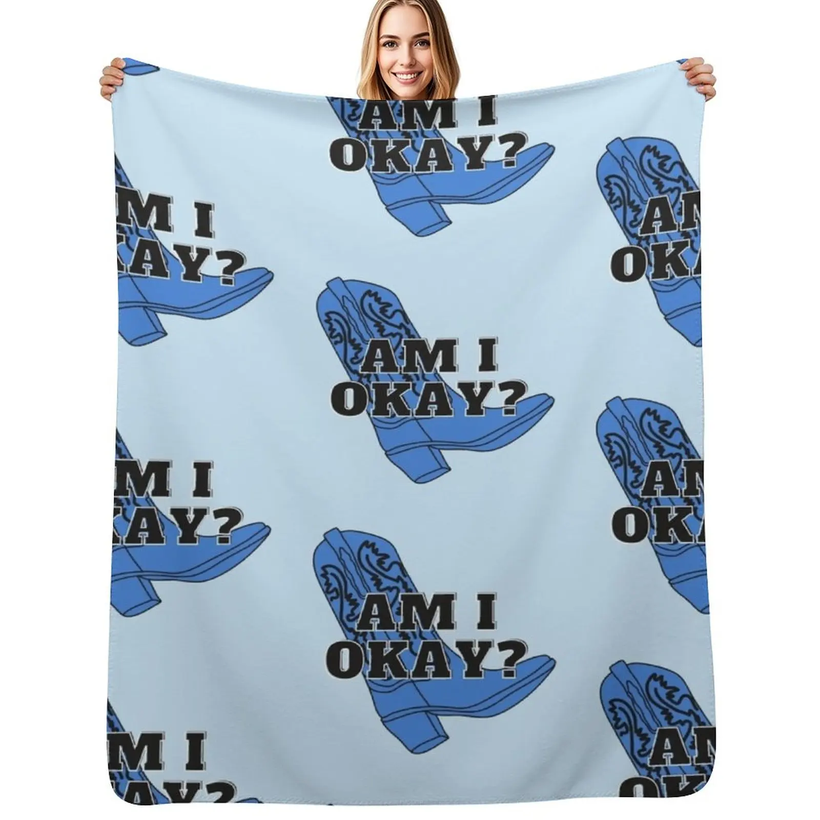 

Megan Moroney- Am I Okay Throw Blanket Soft Warm Blanket Gift for Grandparents