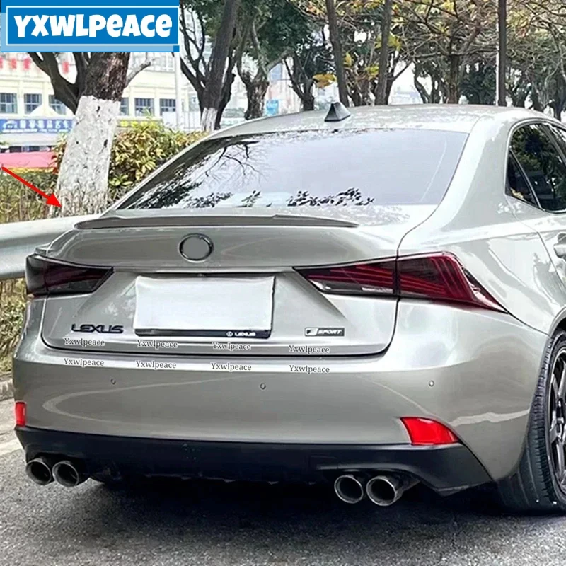 

For Lexus IS Series 2013 14 15 16 2017 Spoiler ABS Material IS200t IS250 IS300 IS350 Rear Trunk Lip Spoiler Wing Car Accessories