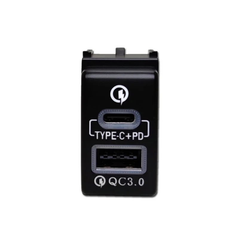

AUTO Car TYPE-C QC3.0 Interface Socket Fast Charging Car Charger For Infiniti QX80 M35 G37 FX35 EX25 ESQ