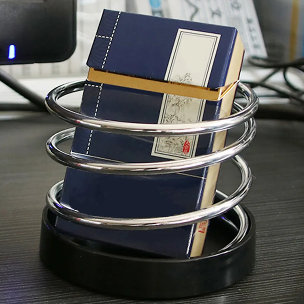 

2Pcs Car Holder Spring Steel Wire Cup Auto Front Organizer Stand Automotive Console Storage Portable