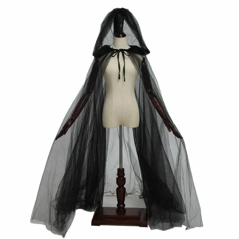 Women Men Cloak Cape Hooded Wedding Bride Witch Cosplay Costume Halloween Gothic Vintage Medieval Cape Coat 2025 New zelda