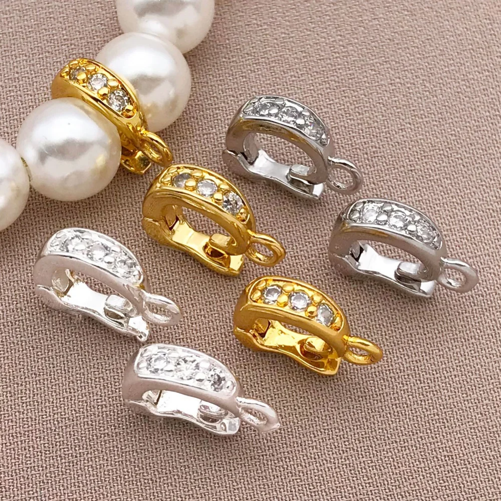 3 Stück 18K Kupferbeschichtete Echte Goldene Dicke Silberweiße Melonenkern-Schnallenanhänger, DIY Schmuckherstellungszubehör – Detail 7
