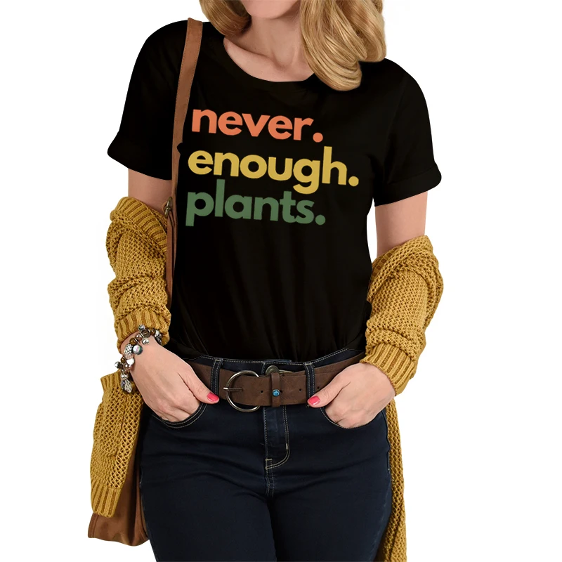 

Футболка женская с коротким рукавом и принтом «растения»