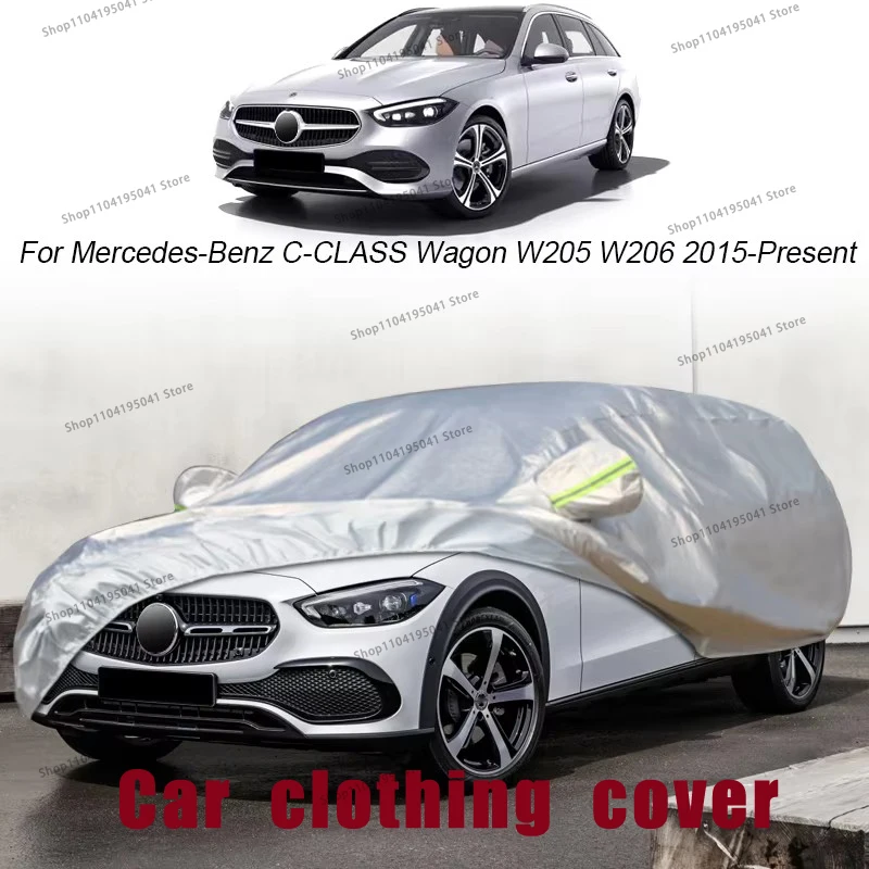 For Mercedes Benz C class wagon Full Car Cover Rain Frost Snow Car protective cover ,UV protection,Car paint protection