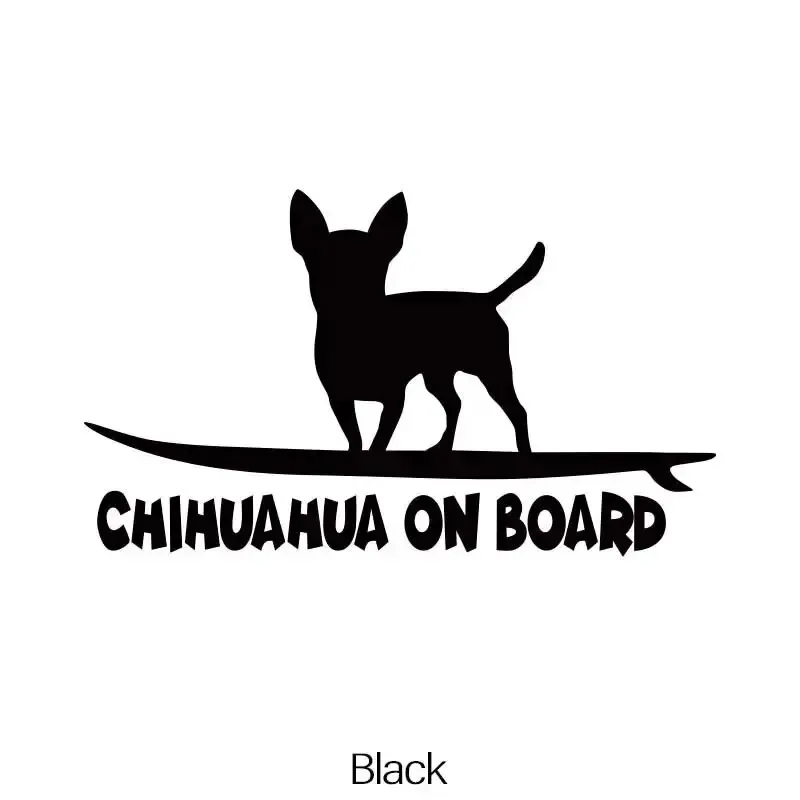 

"CHIHUAHUA ON BOARD"Stickers,cute&funny for chihuahua lover,High quality for cars trucks motorcycles &laptops 13X7.5cm PVC KK