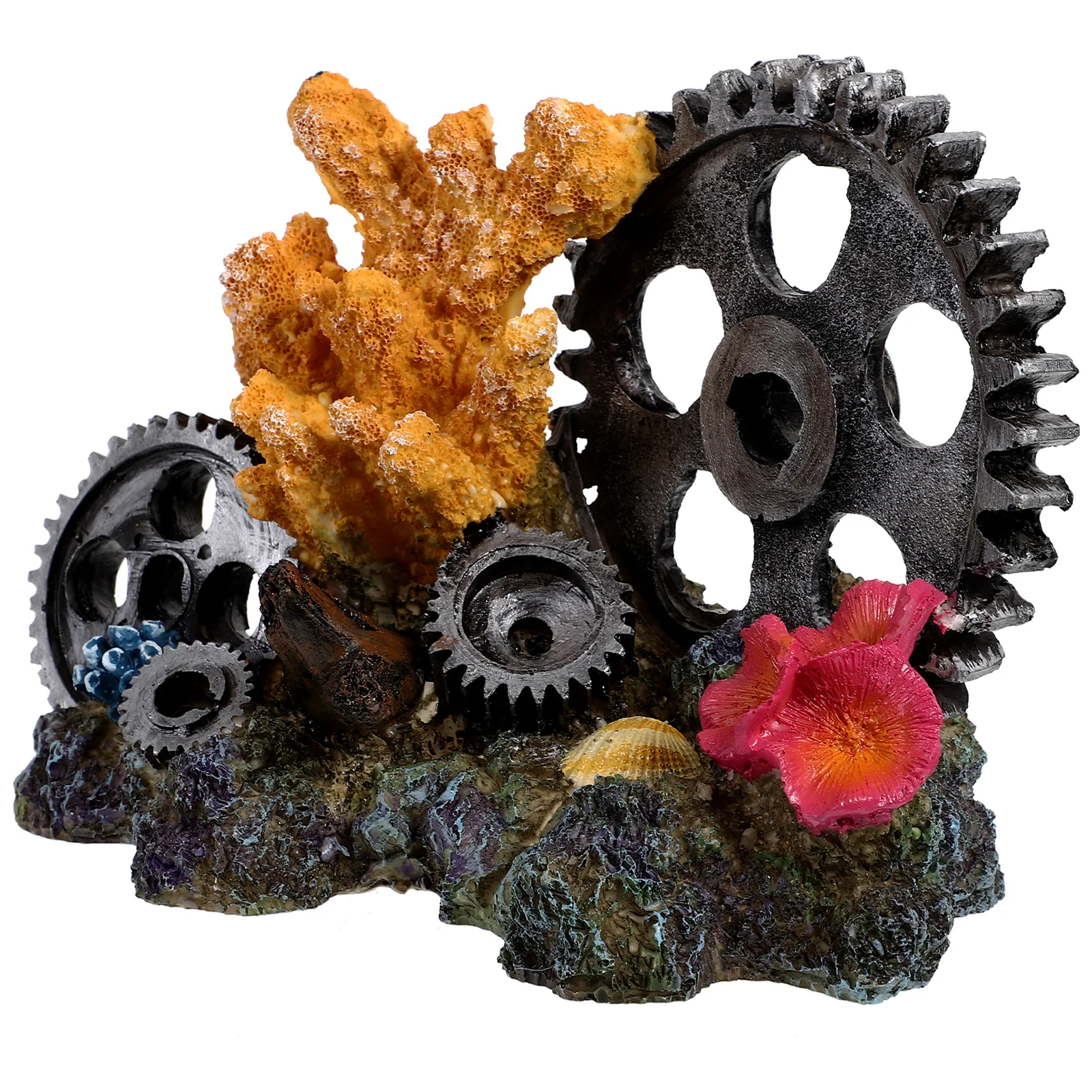 

Simulated Resin Aquarium Fish Tank Decoration Lifelike Shape Durable Underwater Realistic Stone Resin Rockery nament Small Pets