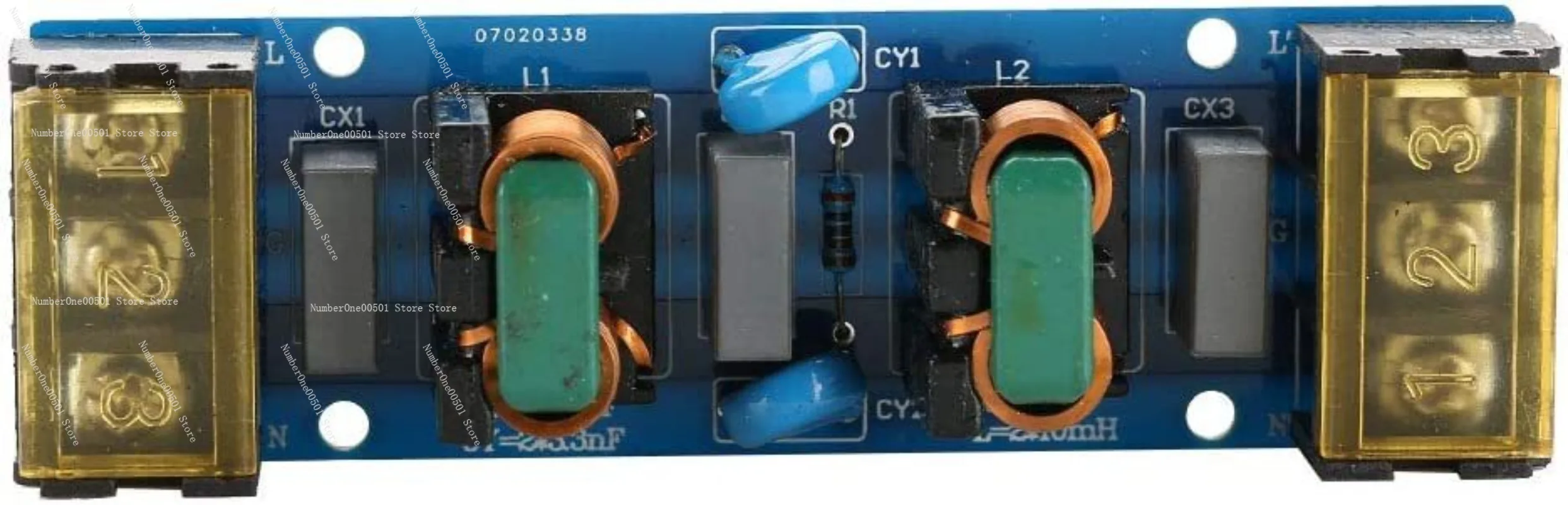 EMI high frequency two-stage power supply low pass filter board 25A power supply filter