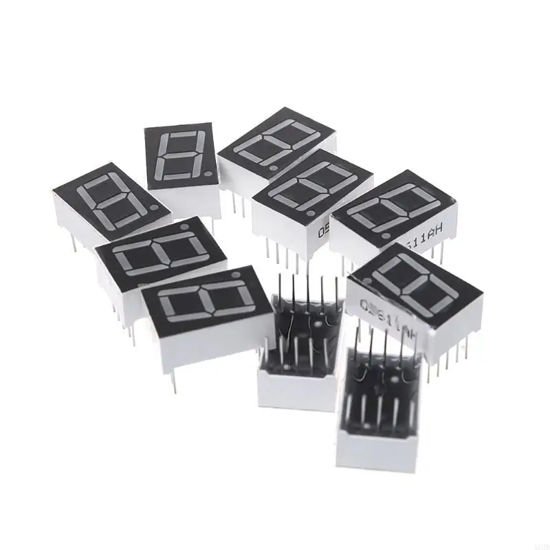 462d 10pcs 0,56 polegadas 7 segmento 1 Digital LED Display Red Catodo comum Tubos digitais