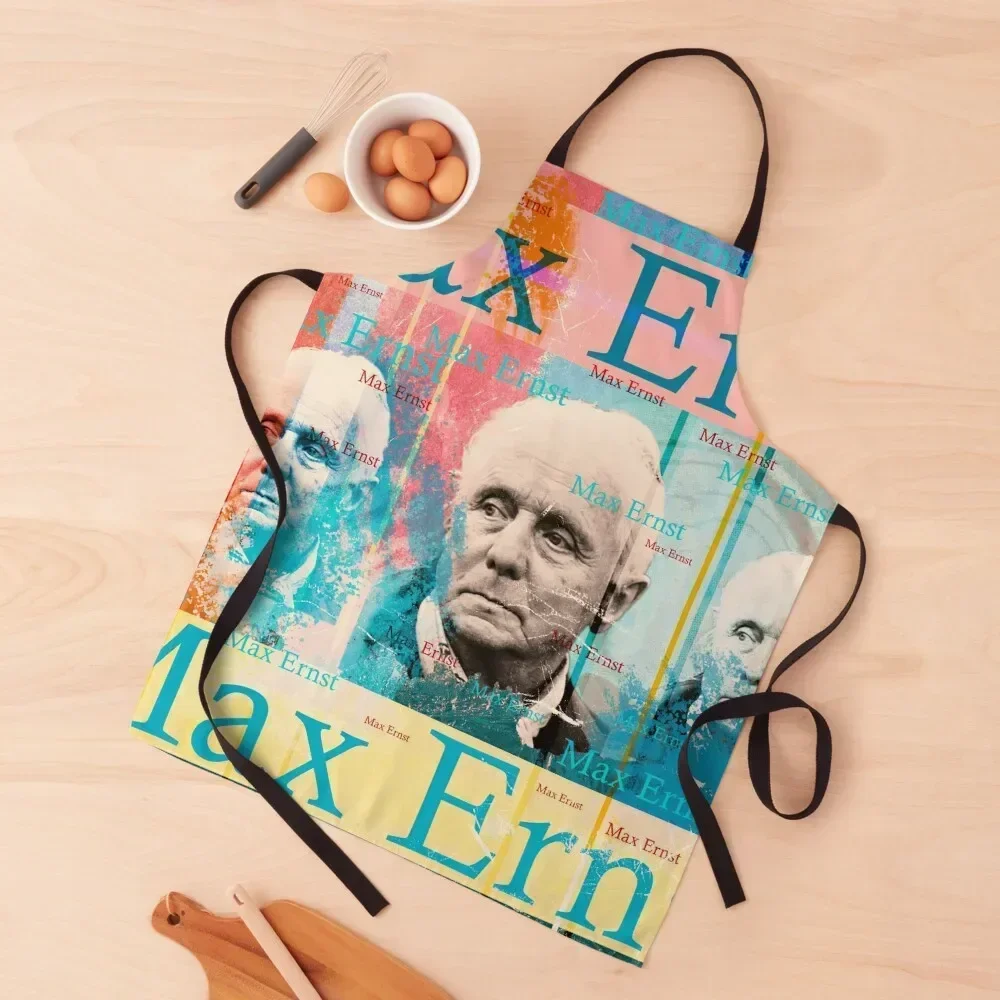 

aesthetic Max Ernst portrait, famous artist, aesthetic collage for art lovers Apron Camping For Girl Kitchen New 2022 Year Apron