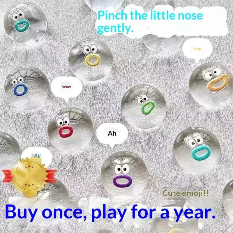 Transparent Transparent  Stress Relief Ball 1Pcs Funny Face Soft Toy for Kids Party Home Classroom Reward - Aliexpress Deal