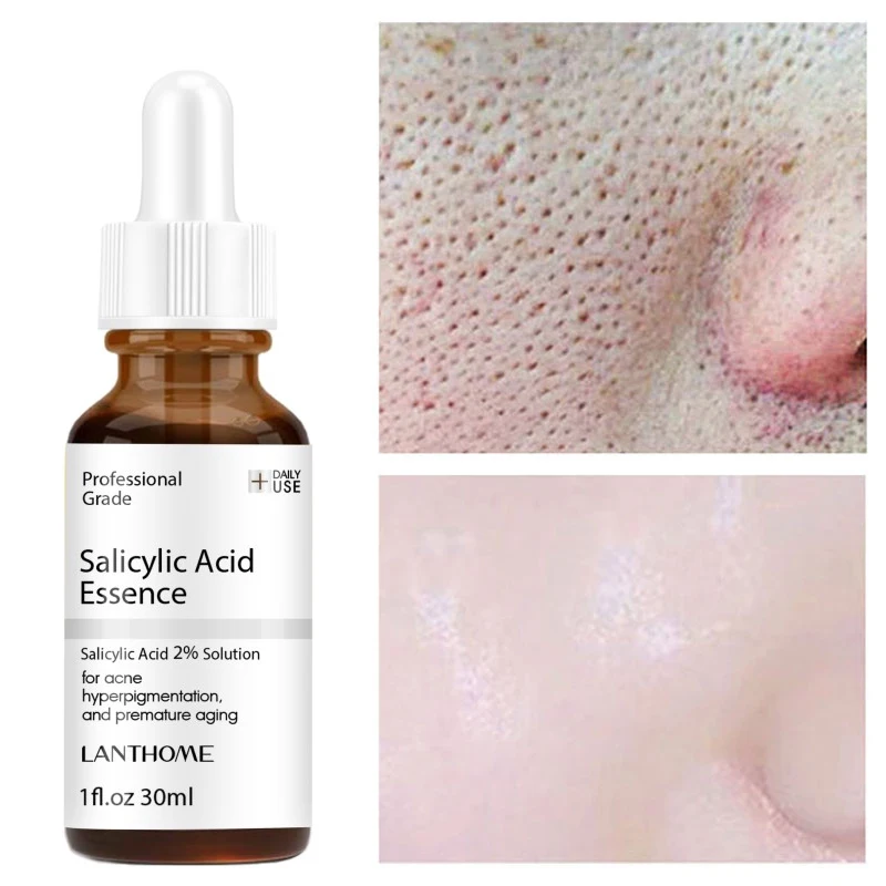 Salicylic Acid Shrink Pores Face Serum Smooth Skin Refining Pores Facial Essence Oil Control Acne Treatment Repair Skin Care