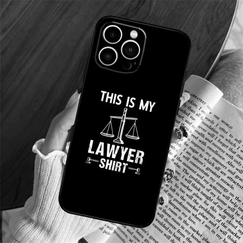 Law Lawyer Judge Justice Case For iPhone 16 15 14 13 12 11 Pro Max XS XR X 6 7 8 Plus 13 12 Mini Protection Back Cover