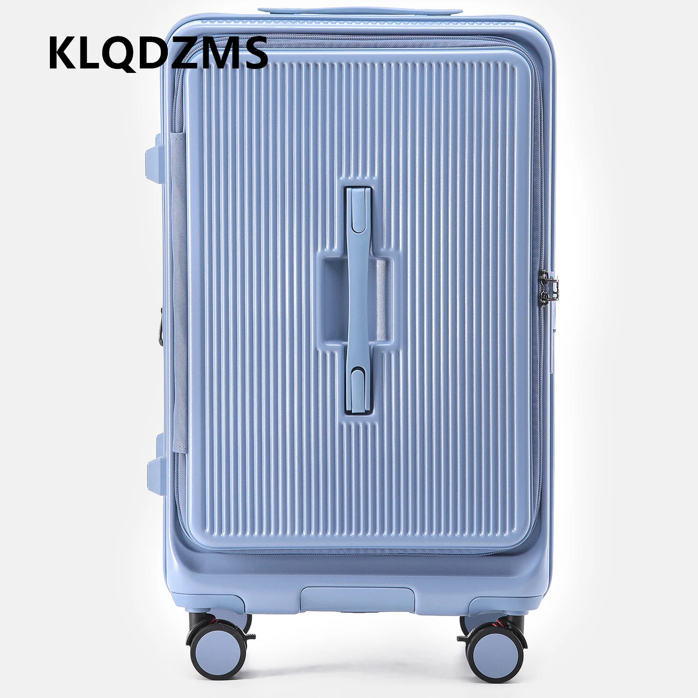 KLQDZMS equipaje de PC cubierta de carrito de gran capacidad 20 "24" 26 "28 pulgadas maleta de embarque estilo carro bolsa de viaje maleta de cabina para mujer