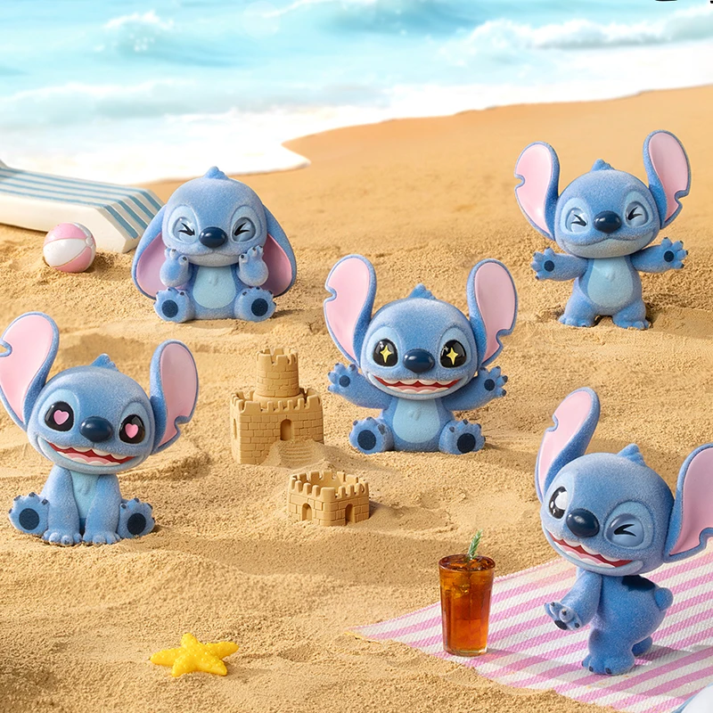 

Cartoon Stitch Series Mini Flocking Blind box Exquisite Cute emotional puppy Doll Gift Diy Pendant Accessories Decoration Kawaii