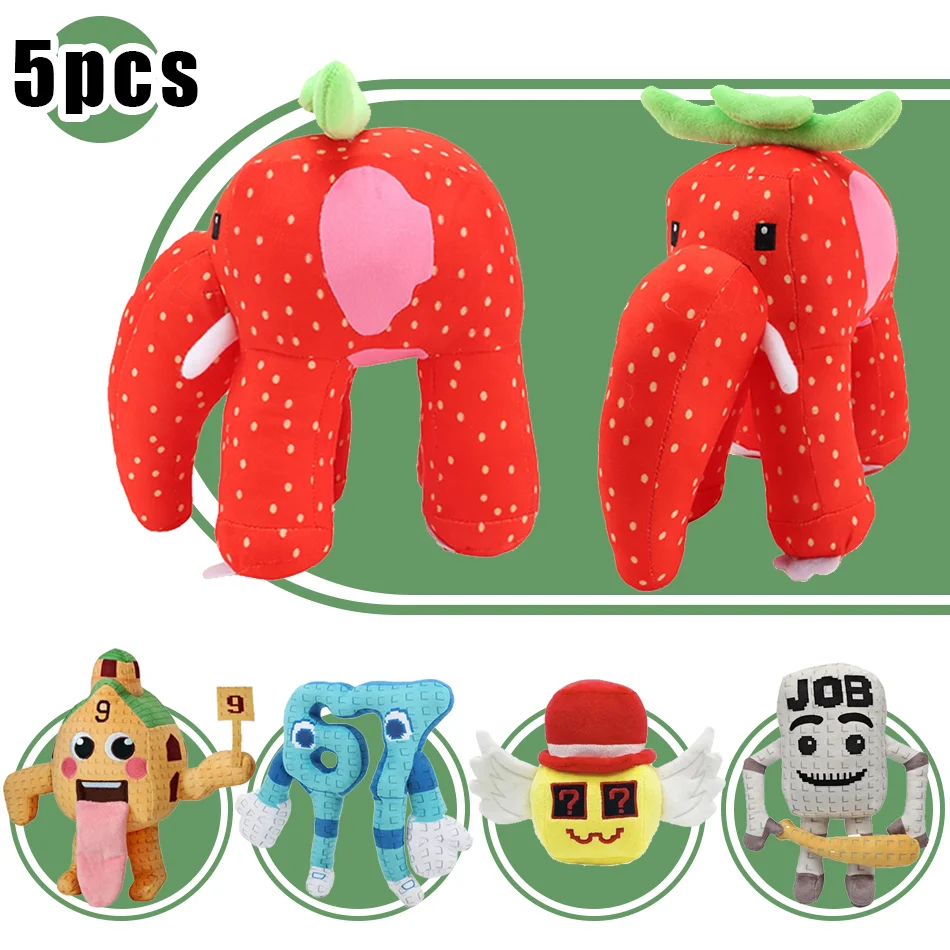 2026 Bestseller 25cm Lustiger Niedlicher Erdbeer-Elefant Plüschtier Nr.9 Haus Nr.67 Anime-Zubehör Weiches Stofftier Geschenk