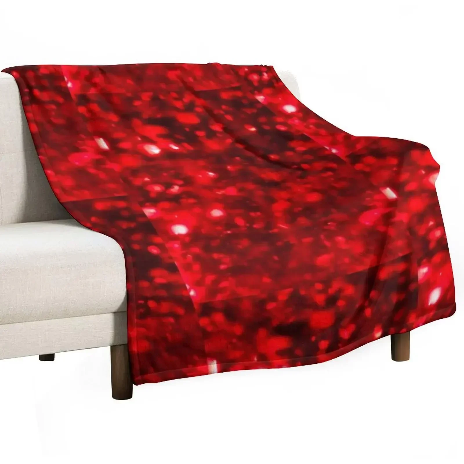 Sparkly Red Throw Blanket Decorative Sofas Giant Sofa Sofas Personalized Gift Fashion Sofas Blankets