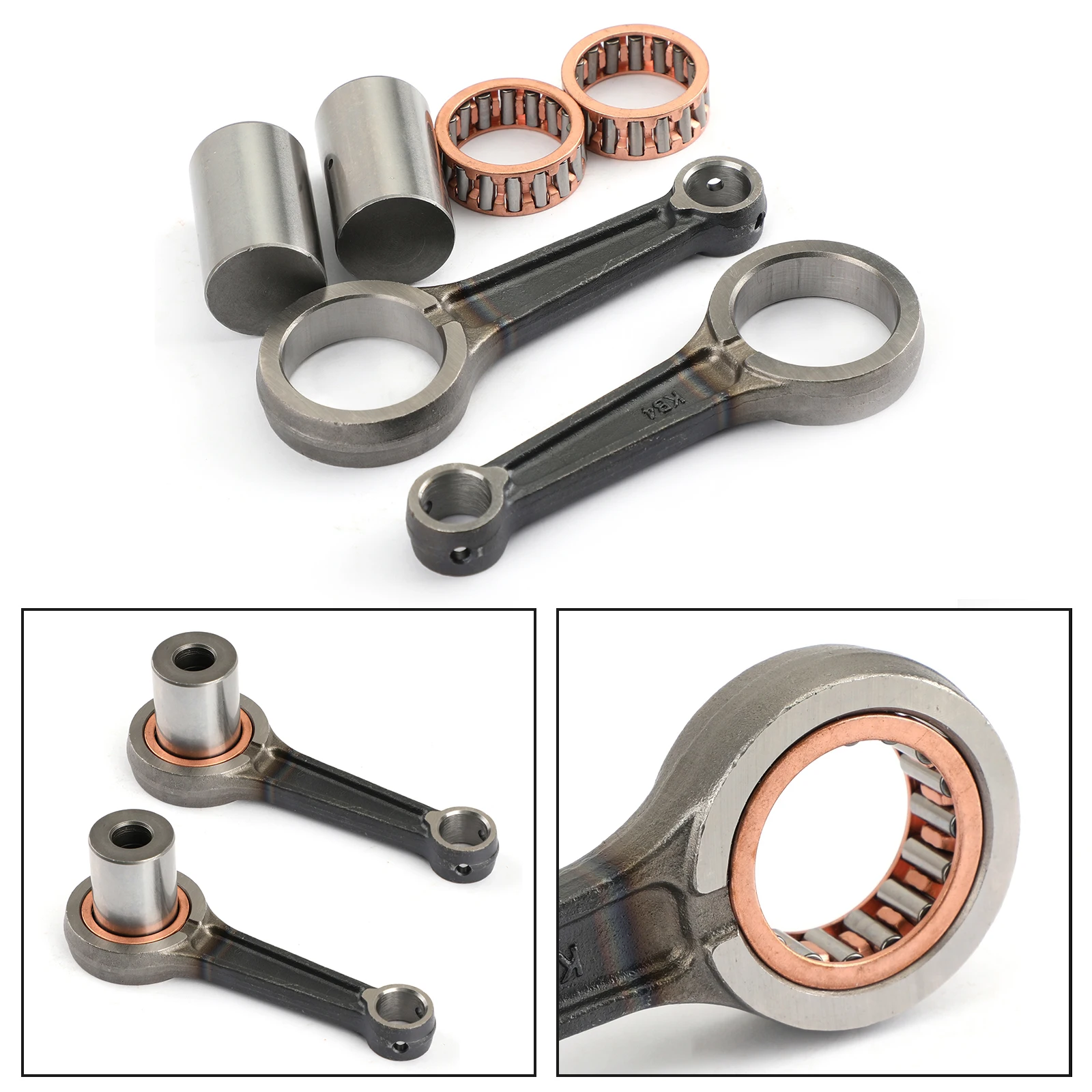 Topteng 2-MOTOR-Pleuel-Set für Honda CMX250 CA250 Rebel CM250 CB250 Nighthawk CMX CA CM CB250