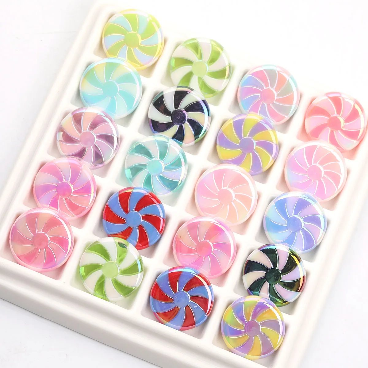 5/20pcs Mix Color Acrylic lollipop-shaped Beads Charms,Creat
