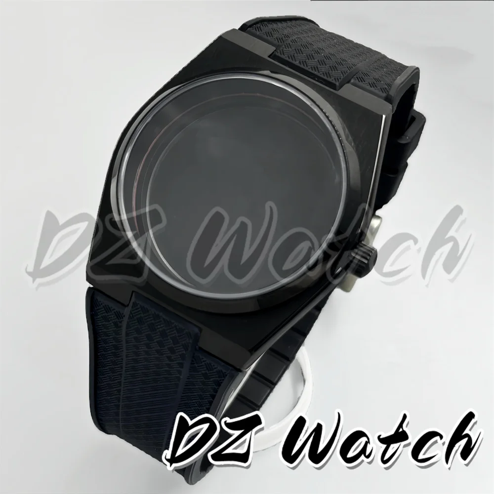 Electroplated Watch Case 40mm PRX Stainless Steel Diving Case + Silicone Strap Sapphire Glass Suitable For NH35 Movement 10ATM