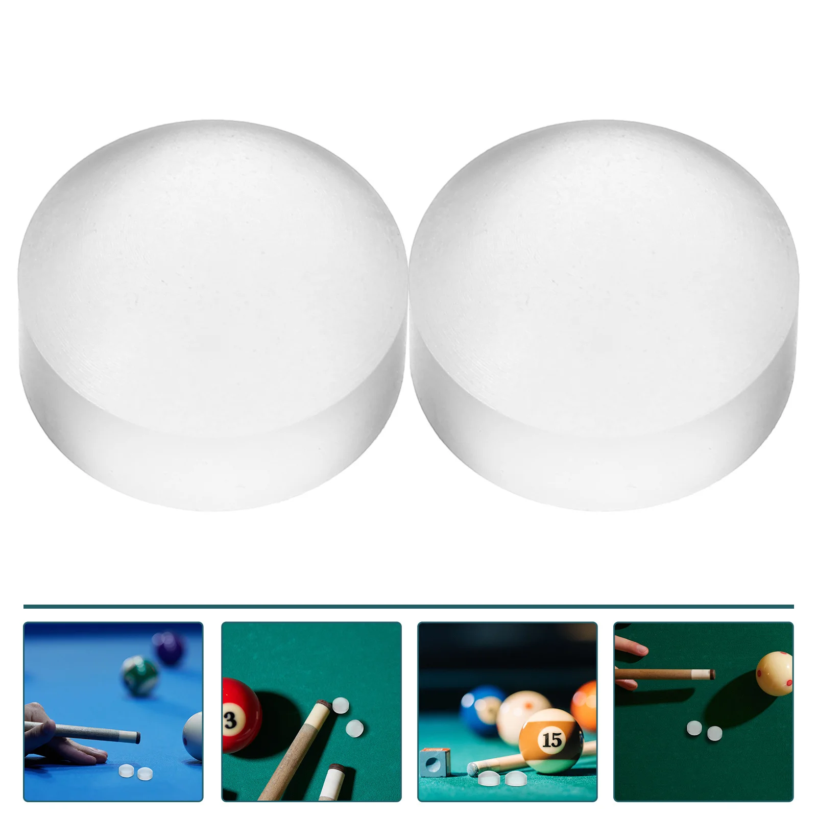 

2pcs Replaceable Billiard Tip Replacement Durable Wear-Resistant Easy Installation Suitable For Beginners Professionals