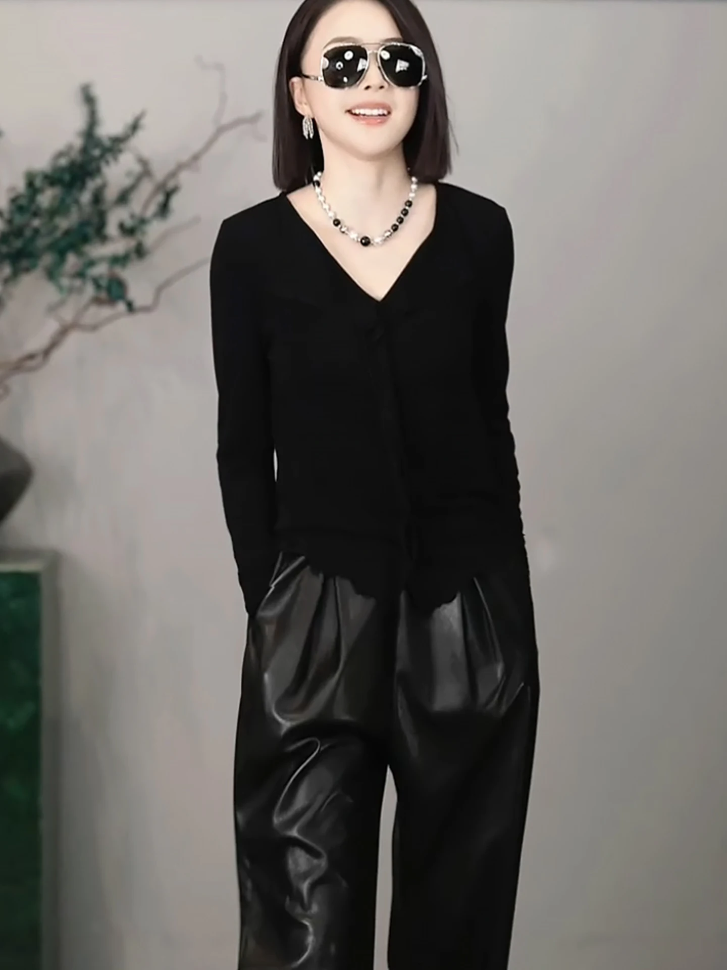 

Faionable Long Sve Color Commute Top Утягивающая основа irt Wooden Ear Sle Универсальная футболка Ранняя осенняя одежда