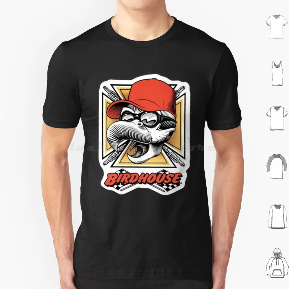 Vintage Birdhouse Tony Hawk Bird House Hook Ups Skate marca dibujos animados Hookups Hook-Up Grim Reaper (1) camiseta tamaño grande 100%