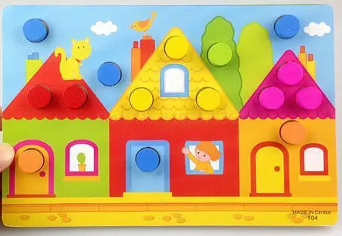 Wooden Puzzle Jigsaw Toy Montessori Baby Toys Wood Cartoon Animal Puzzles Game Kids Early Educational Toys For Children Gifts