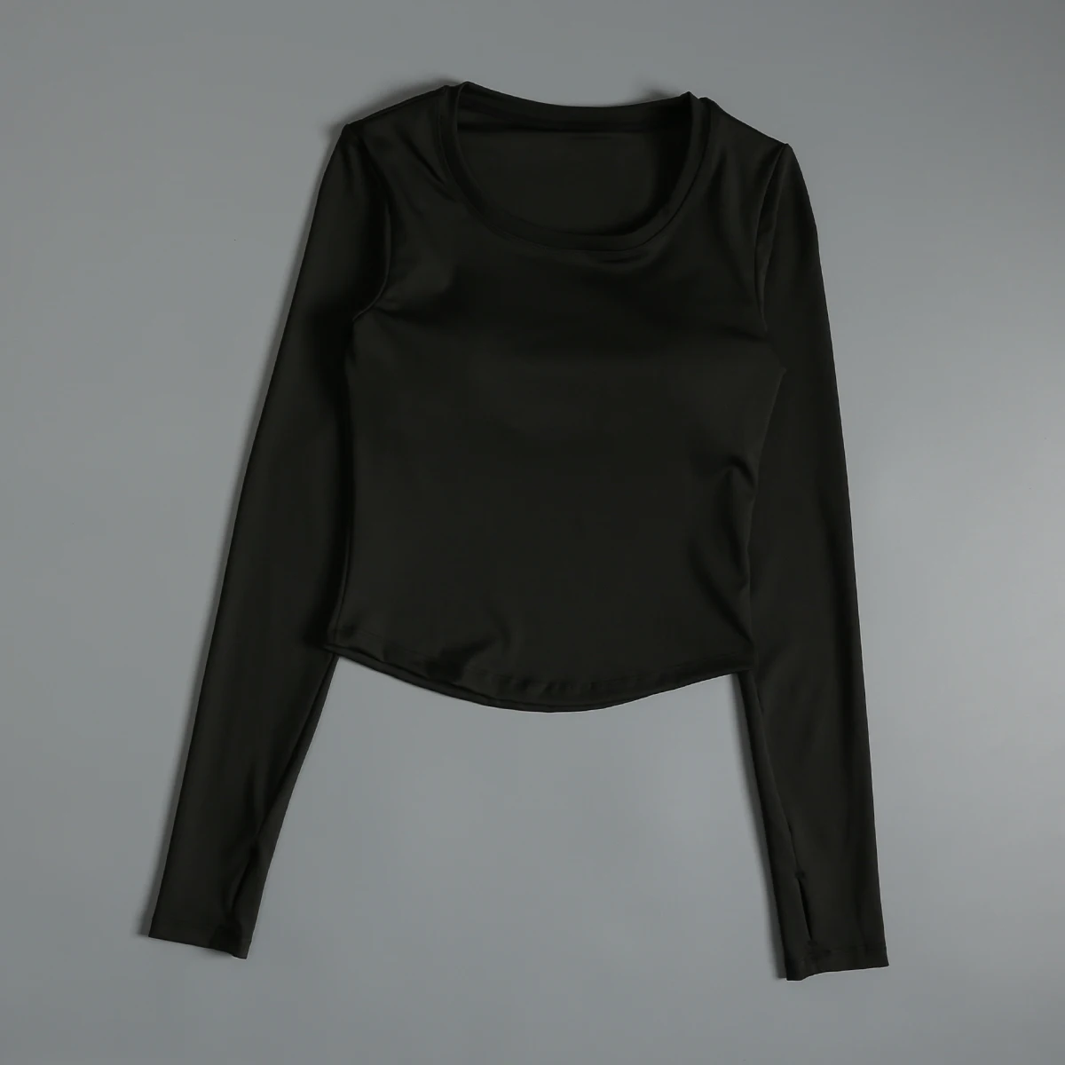 

Yoga wear for women 2025 new Pilates long-sleeved T-shirt slim fit sports top with chest pad training fitness autumn