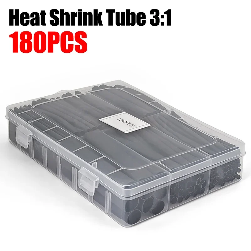 3:1&4:1 Heat Shrink Tube Kit Flame Retardant Insulator High Temp Sleeve For Power Adapter Charging Cable Joint Repair