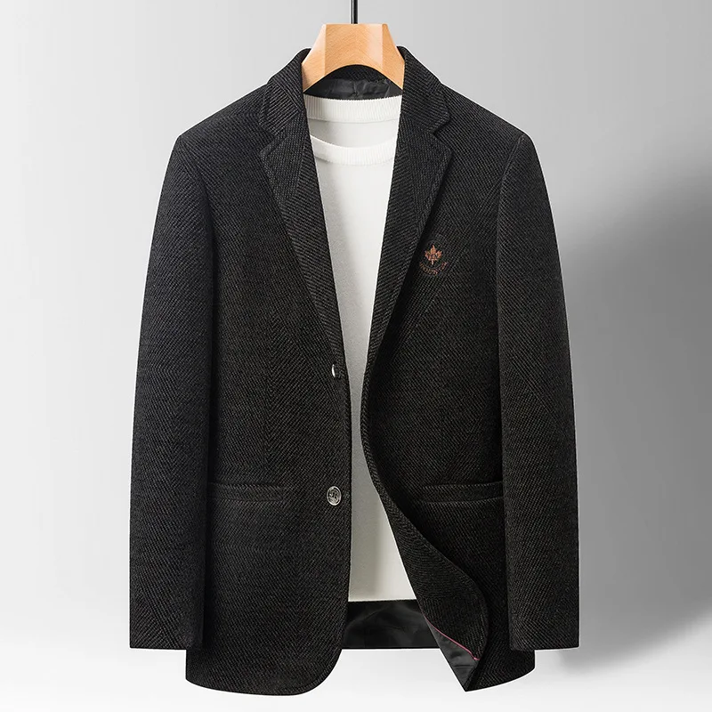 Manteau en chenille imbibé pour homme, haut décontracté pour papa, homme d'âge moyen et homme, automne et hiver, 3 A å, 2023