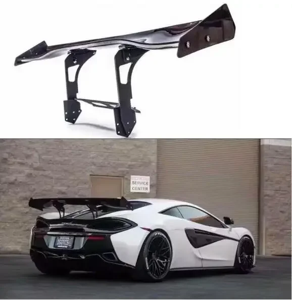 New！ For Mclaren 540C 570 570S 570GT 2015 2016 2017 2018 2019 2020 2021 2022 Real Carbon Fiber Car Rear Wing Trunk Lip Spoiler