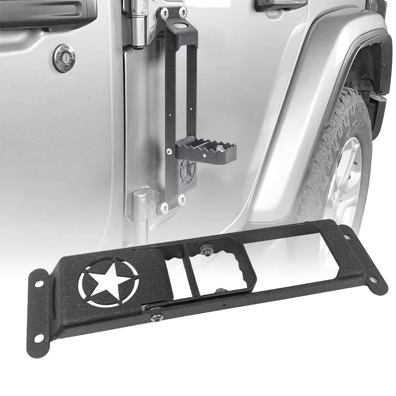 Damei Aluminum Car Foot Rest Pegs Door Pedal With 'Since 1941' Sign For Wrangler JK & Unlimited