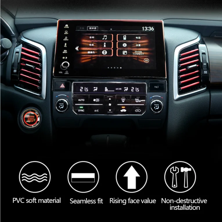 10PCS Car Air Outlet Decor Strips For Daihatsu Yrv Scion Venza Datsun Sirion Terios