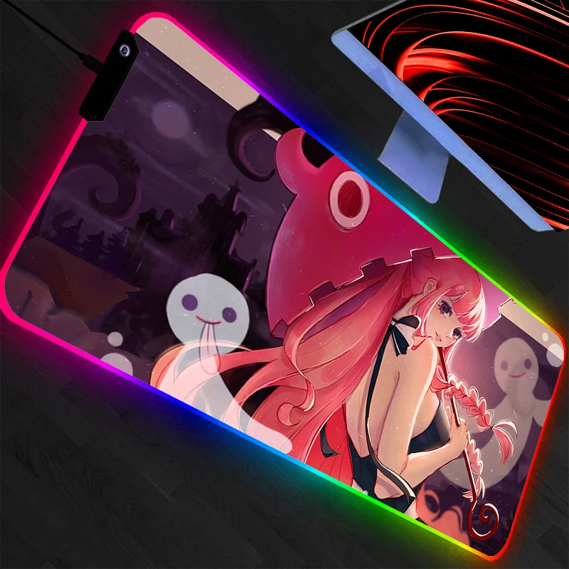 RGB One Piece Mouse Pad Gamer Large LED Keyboard NonSlip Rubber Computer Carpet Desk Mat PC Gamer Backlight MousePad Durable