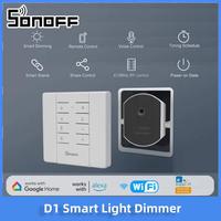 SONOFF D1 Wifi Smart Dimmer Switch DIY Smart Home Mini Switch Module Adjust Light Brightness APP/Voice/RM433 RF Remote Control